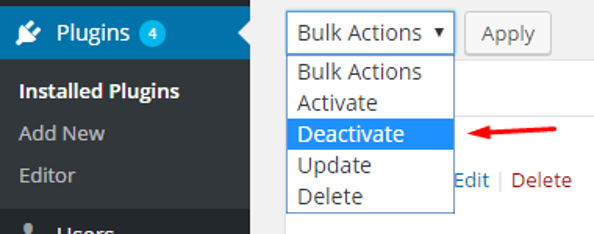 Deactivate all Outdated Plugins