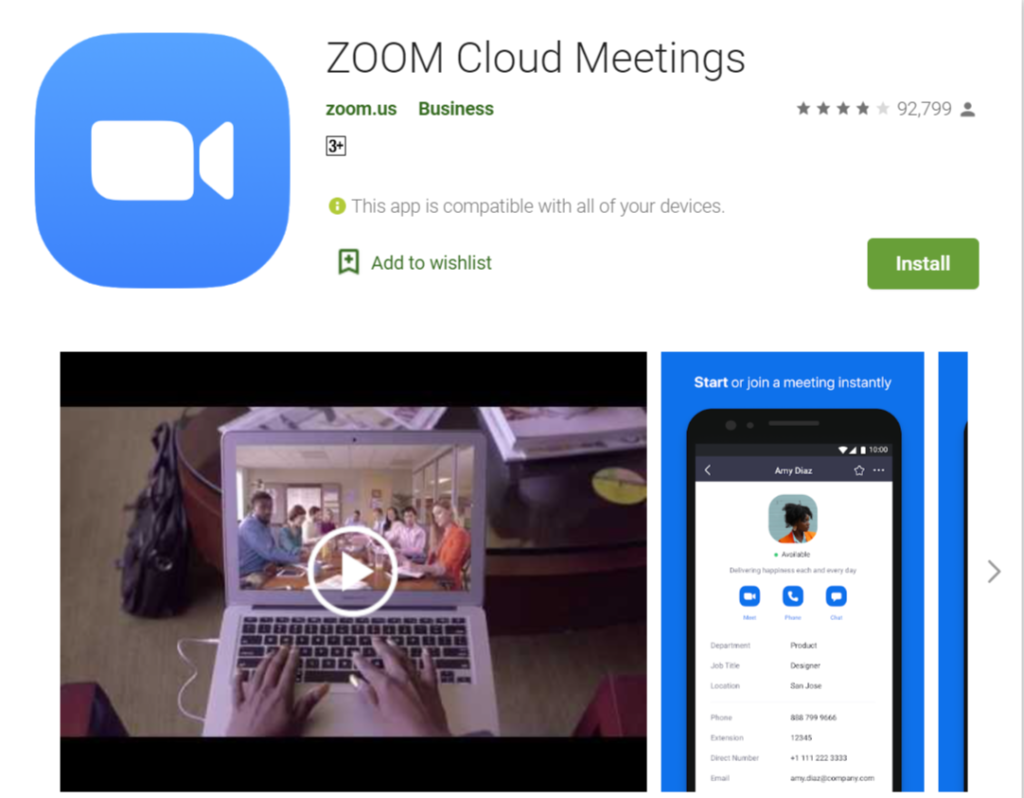 zoom meet app download free