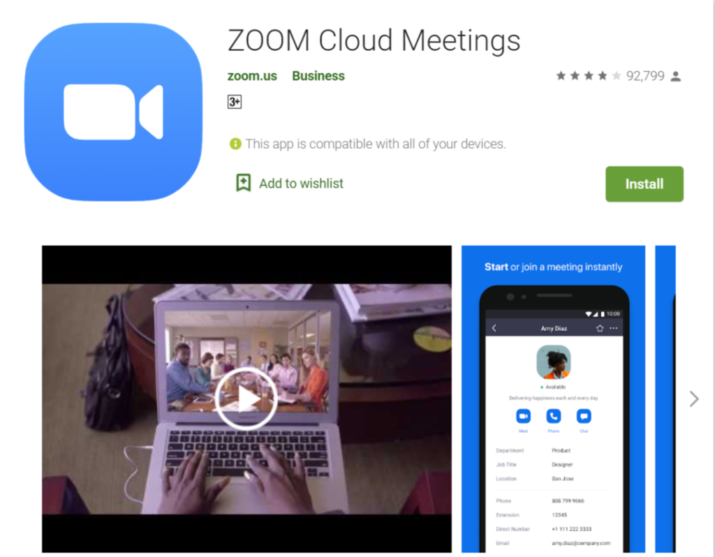 zoom meeting app