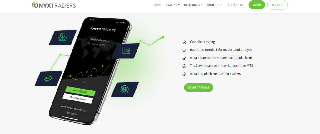 How was trading made easier with OnyxTraders
