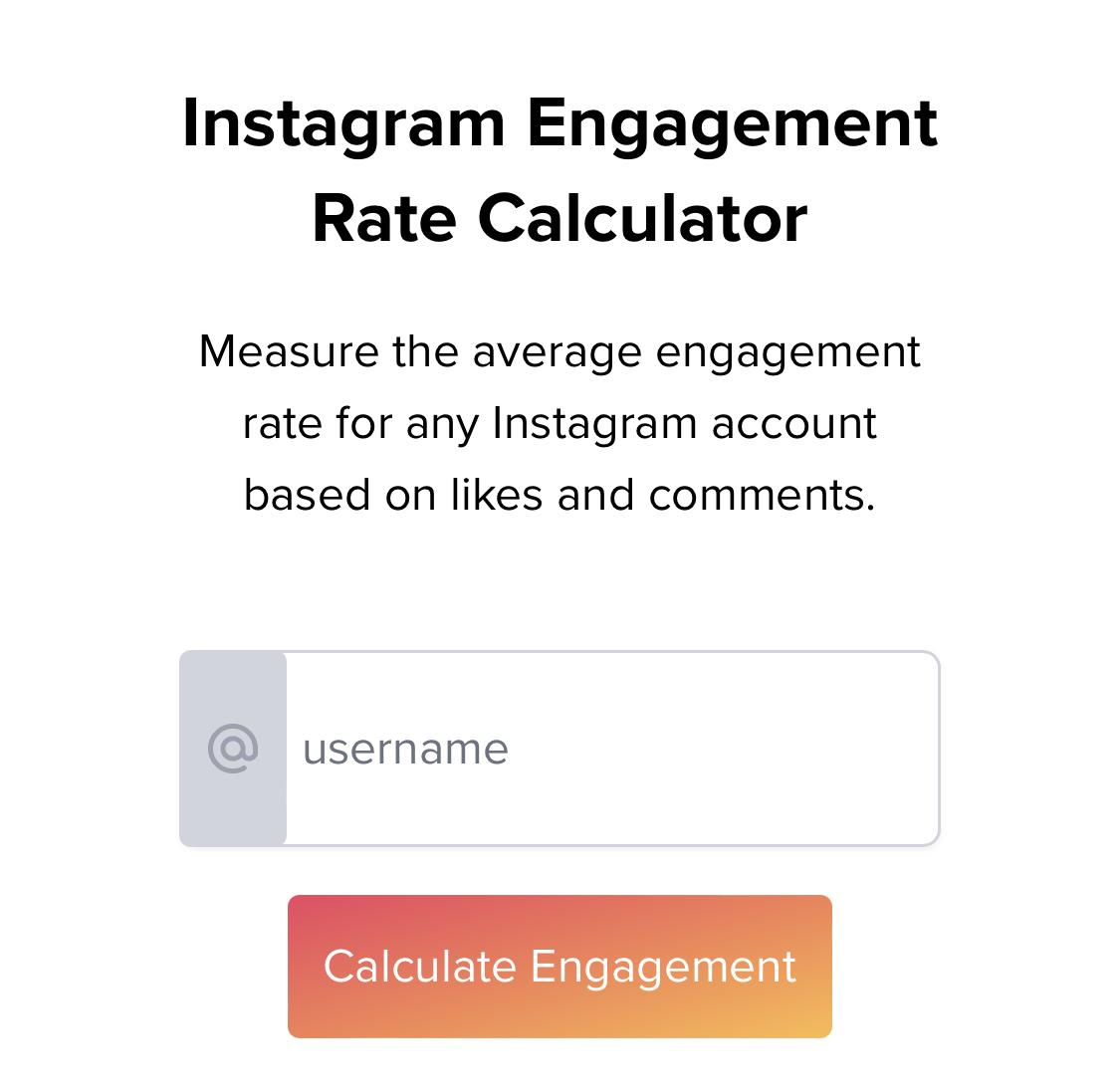 Instagram Engagement Calculator & How It Can Help You Gain More ...