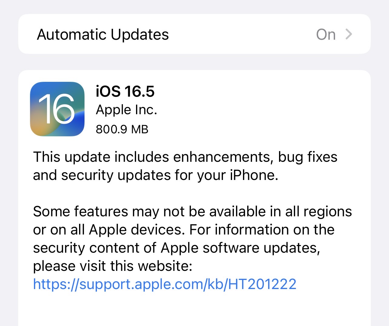 Apple Rolls Out iOS 16.5 Update for iPhone