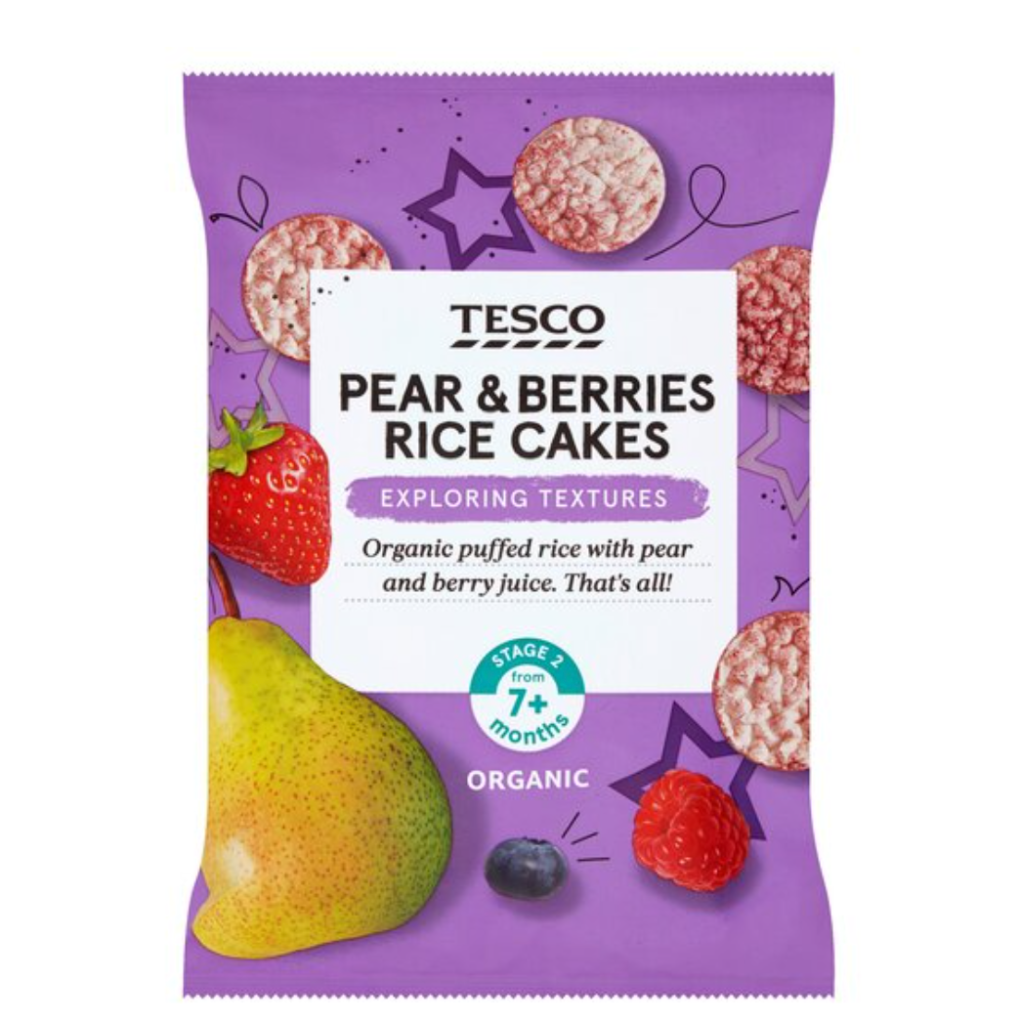 Tesco Pear & Berries Rice Cakes