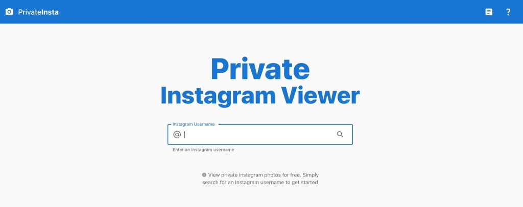 PrivateIntsa - A Private Instagram Viewer