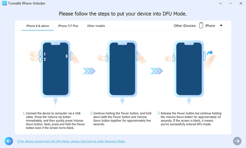 Put your iPhone in the DFU or “Recovery” Mode