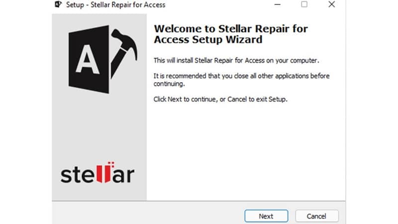 download the Stellar® Repair for Access software