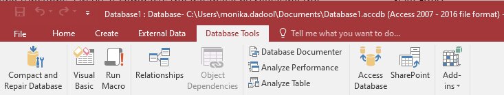 Compact and Repair the Access Database