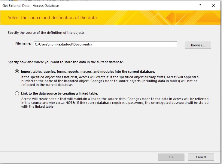 Import Data into a New Database